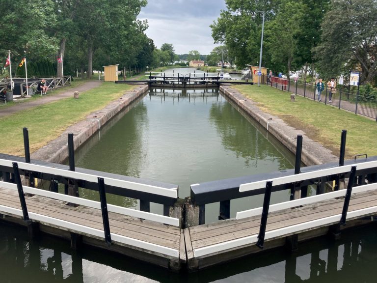 Geschafft Sjötorp der Eingang des Göta Kanals carruthers.de